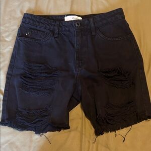 KanCan Black Denim Shorts